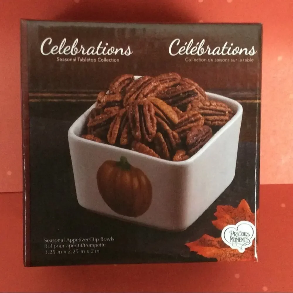Precious Moments Appetizer Bowls Set Of 4 Pumpkin